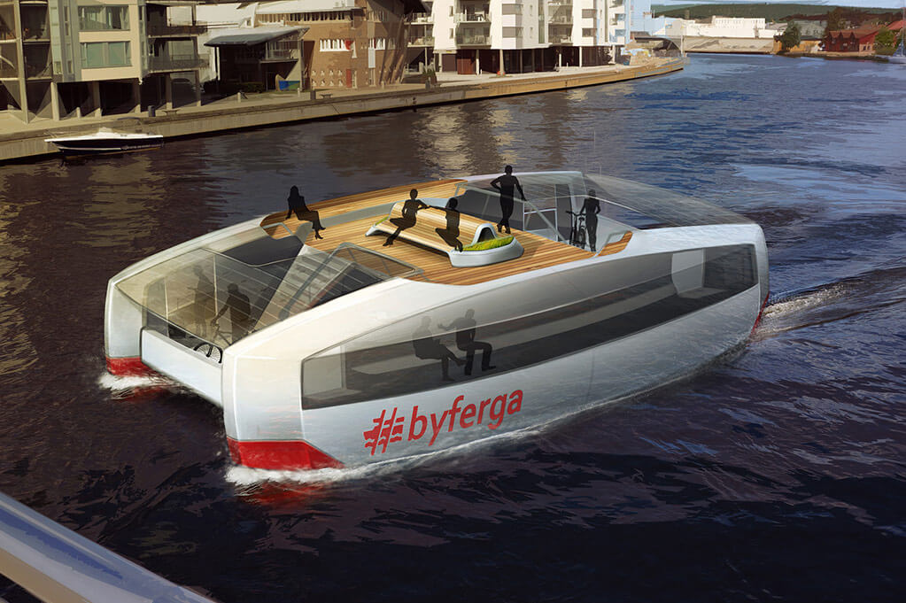 hydrolift smart city ferries concept fredrikstad