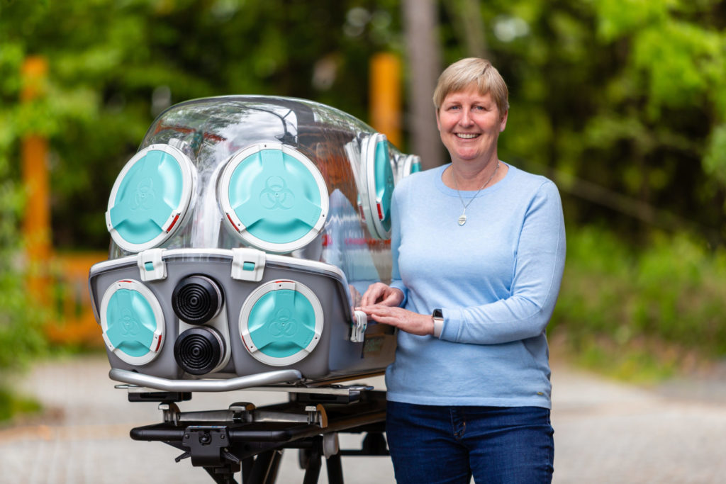 ellen the CEO with the epishuttle
